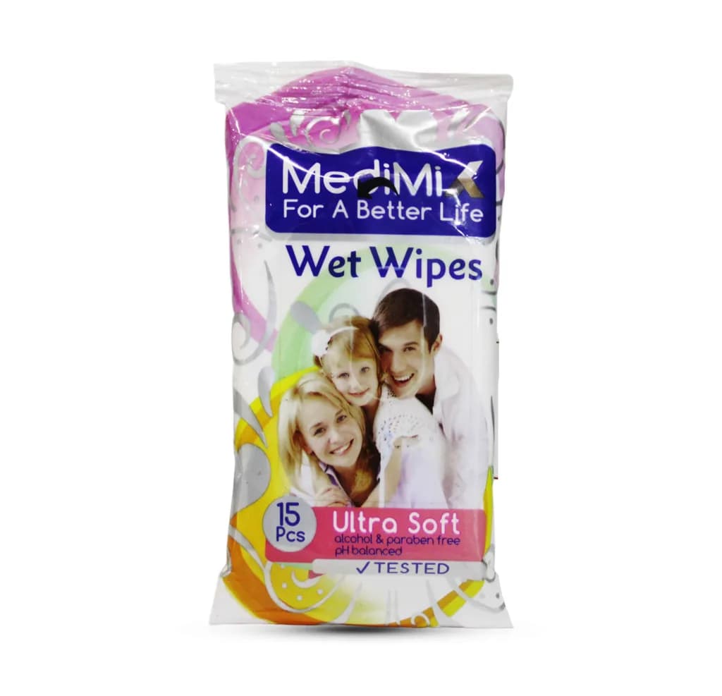 Medimix Family Wet Wipes 15P (Pocket)