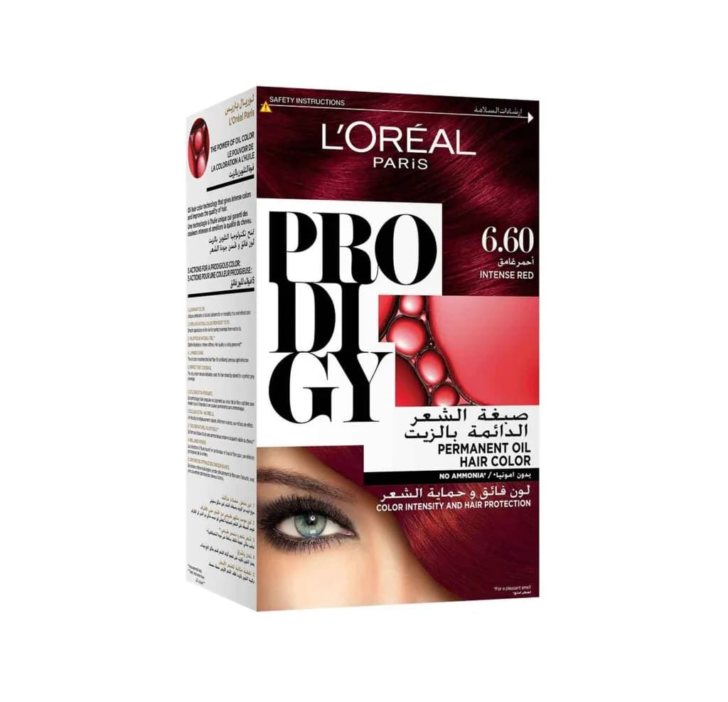 L'oreal Prodigy Ammonia Free Hair Color - 6.60 Intense Red