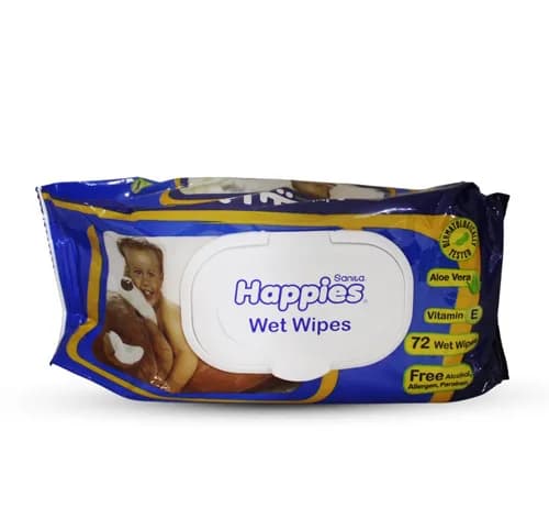 SANITA HAPPIES BABY WET WIPES 72P