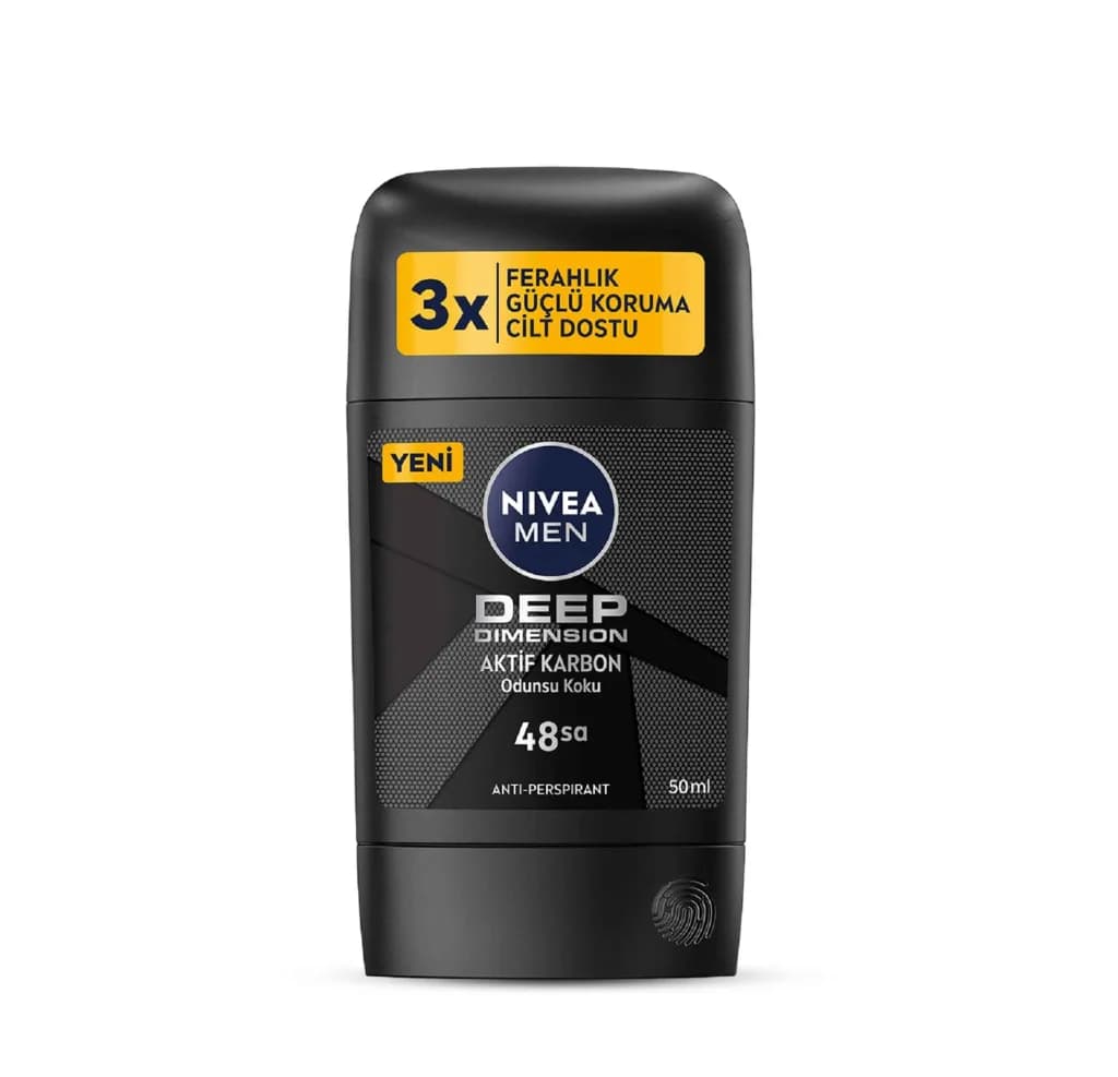 NIVEA MEN DEO STICK DEEP B.CARBON 50ML