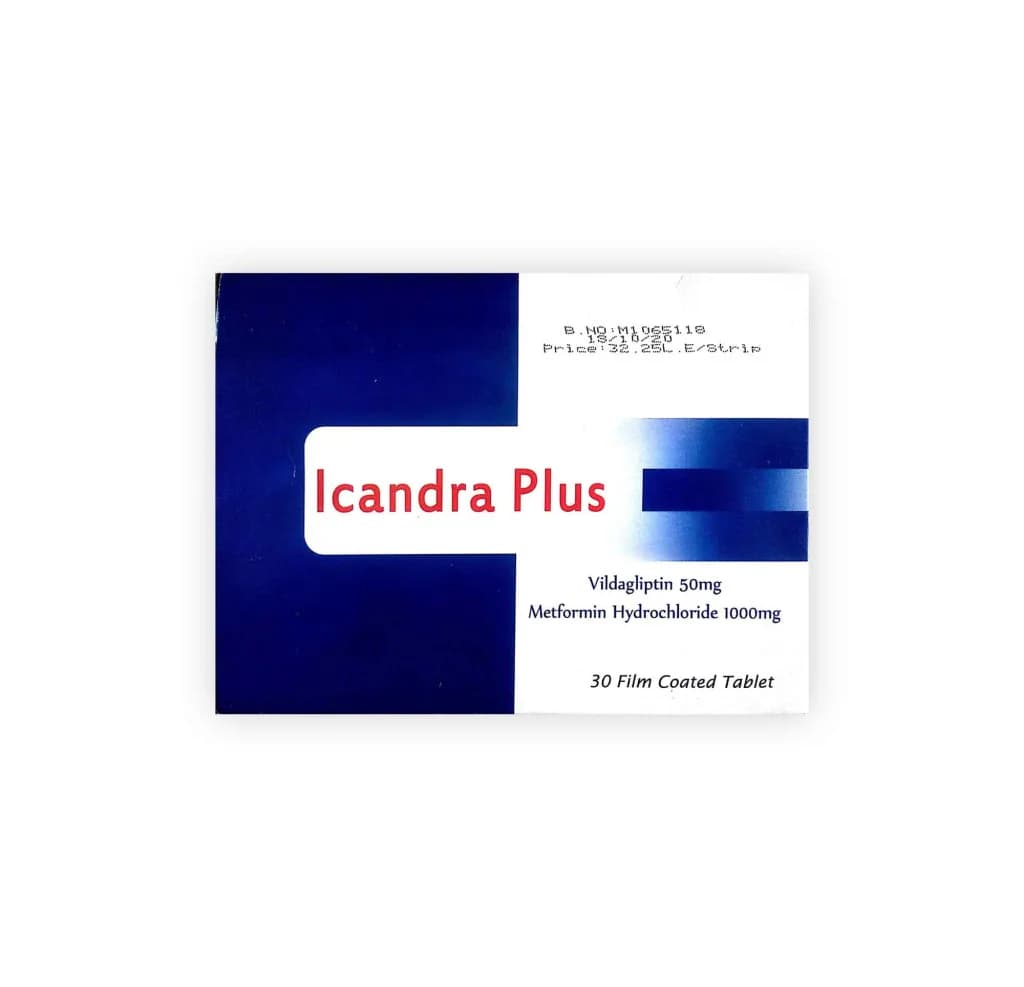 Icandra Plus 50/1000Mg 30 Tablets