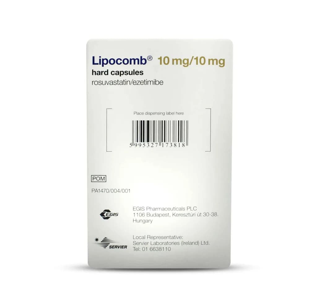 Lipocomb 10/10Mg 30 Capsules