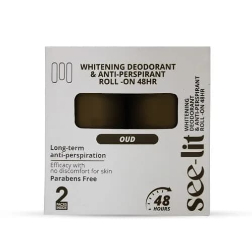 See-Lit Whitening Roll On Oud 50ml 2Pcs