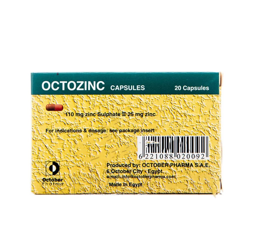 OCTOZINC 25MG 20/CAP