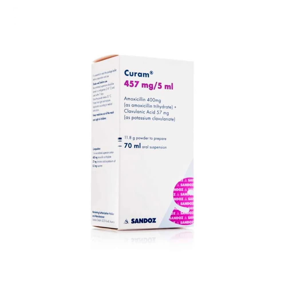 CURAM 457MG/5ML SUSP 70ML
