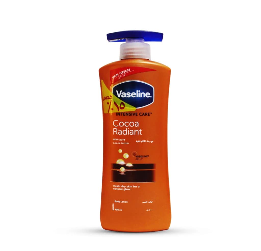 Vaseline Body Lotion Cocoa Radiant 400ml Promopack- 15% Discount
