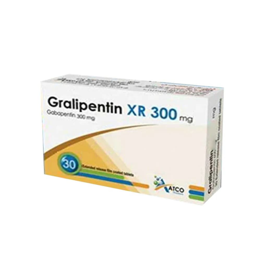 Gralipentin Xr 300Mg 30 Tablets