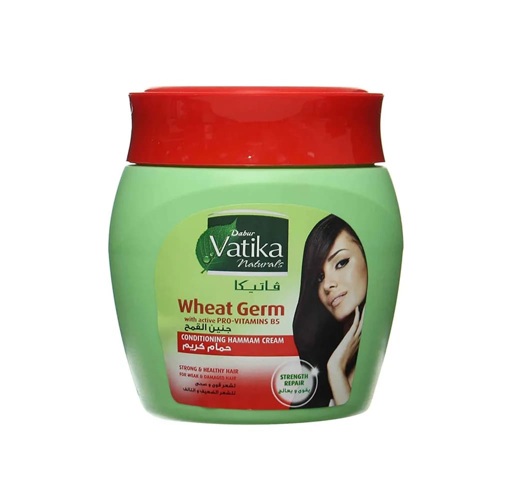 Vatika Naturals ( Strong & Healthy Hair ) Wheat Germ & Pro-Vitamins B5 Hammam Cream 450gm