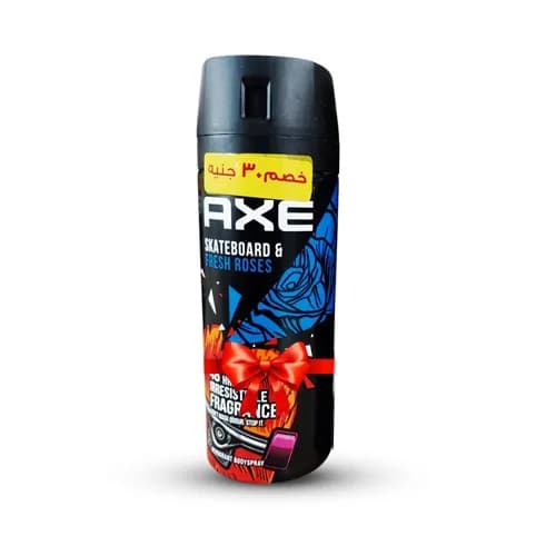 Axe for Men 48H ( Skateboard & Fresh Roses ) Deodorant Spray 150ml - 30L.E Offer