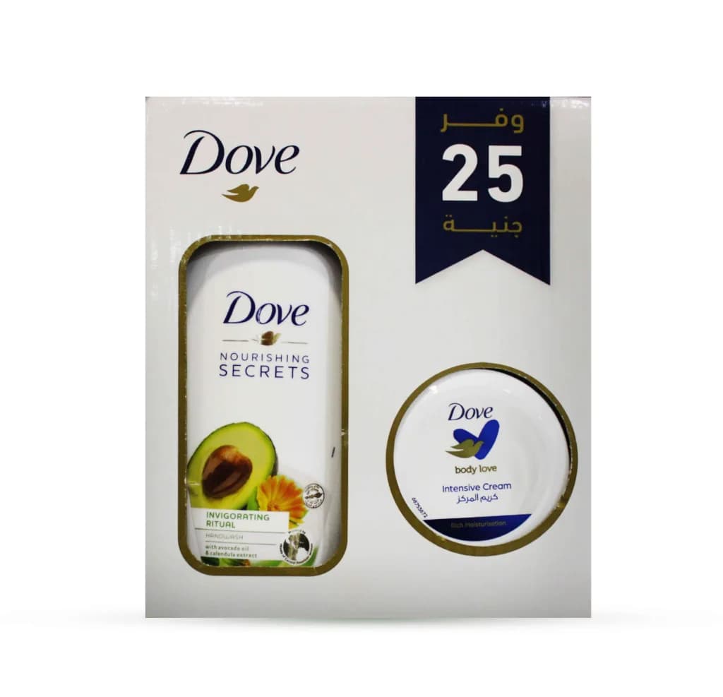Dove Avocado Hand Wash 500ml + Dove Intensive Cream 75gm - Promoback