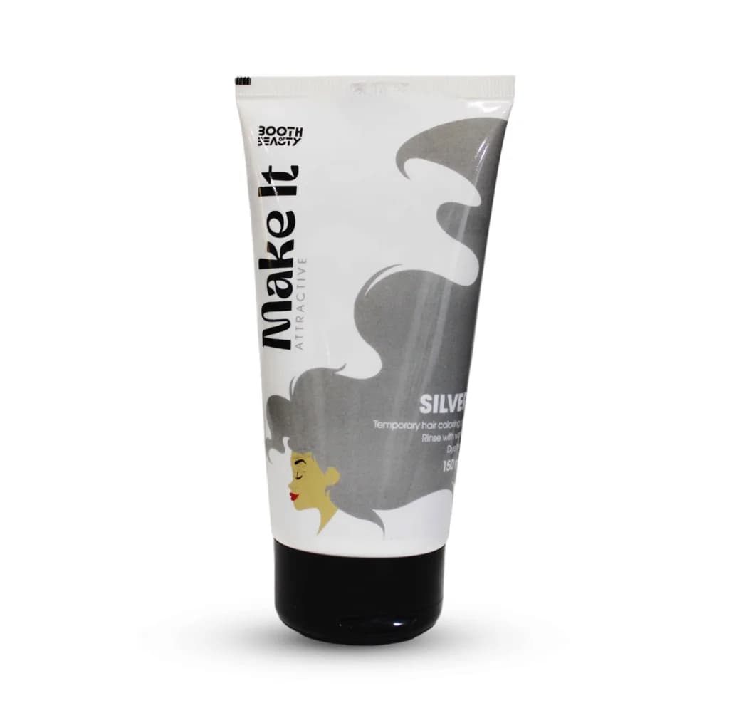 Make It Attractive ( Silver ) Temporary Hair Coloring Gel 150ml
