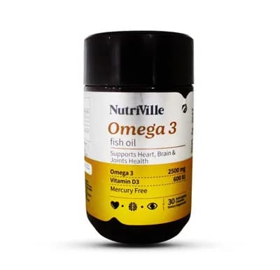 NUTRIVILLE OMEGA 3 FISH OIL 30SG/CAP