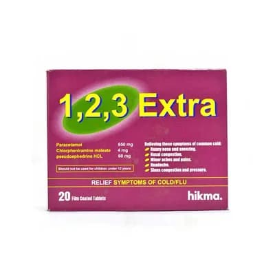 ONE TWO THREE  EXTRA 60MG 20/TAB