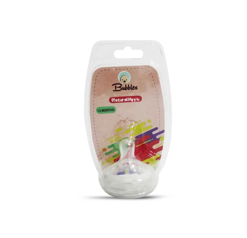 Bubbles Natural Nipple(12 Months)