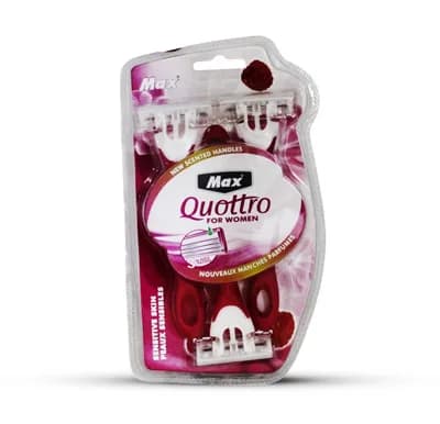 MAX QUOTTRO-3 DISPOSABLE RAZOR F/W 3PCS
