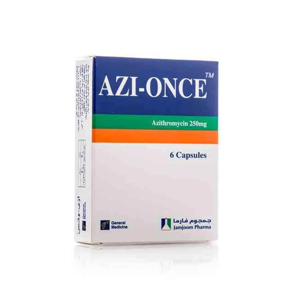 AZI-ONCE 250MG 6/CAP?