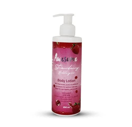 AWESOME BODY LOTION STRAWBERRY GUM 250ML