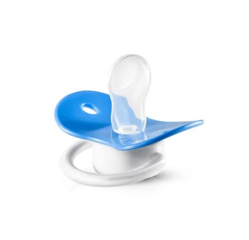 BUBBLES BEVELED SOOTHER BLUE
