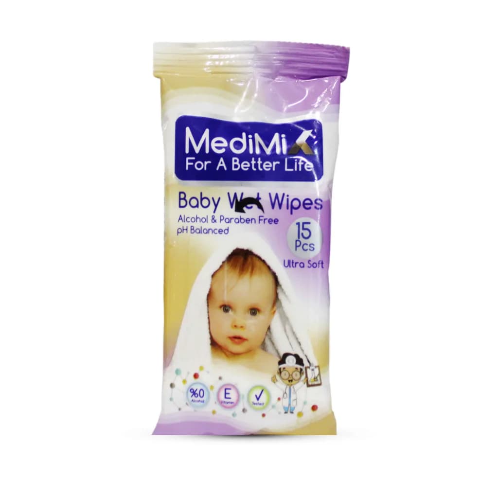 Medimix Baby Wet Wipes ( Pocket ) 15Pcs