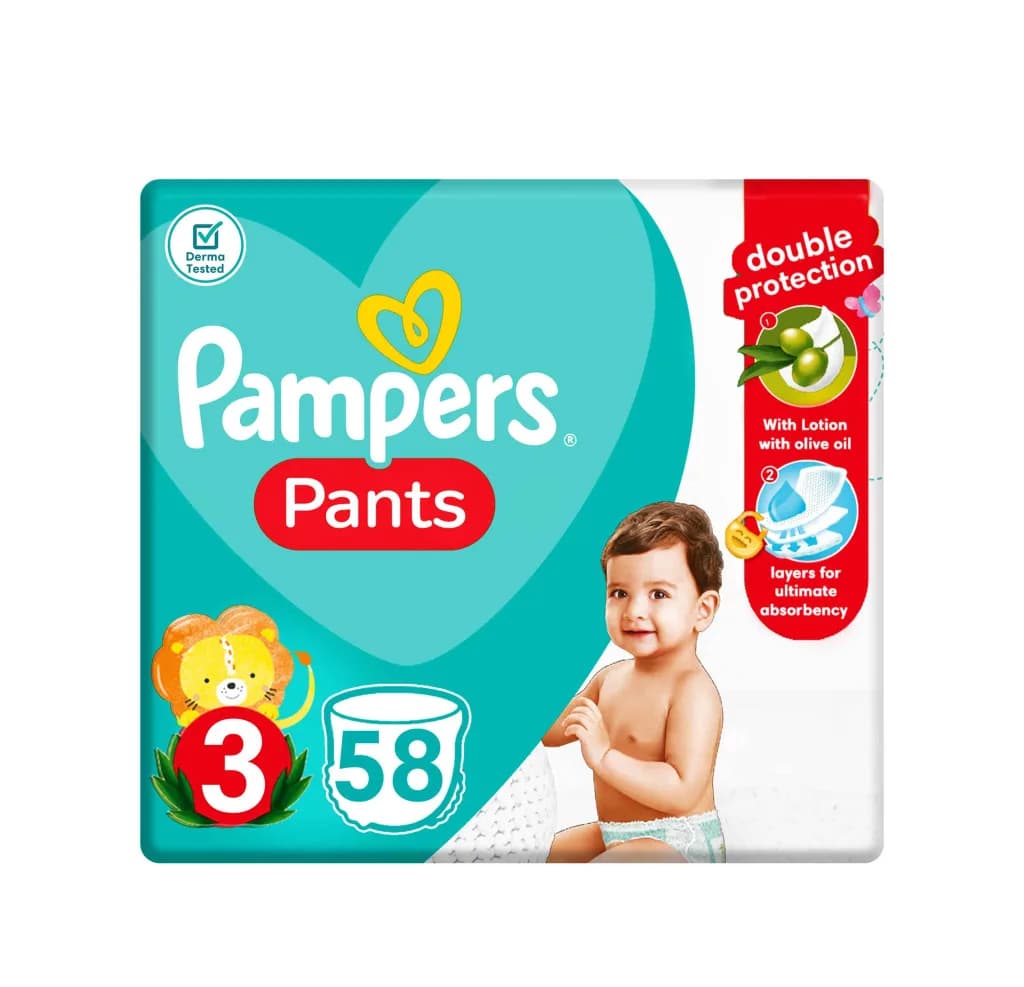 PAMPERS PANTS #3 MIDI (6-11KG) 58P