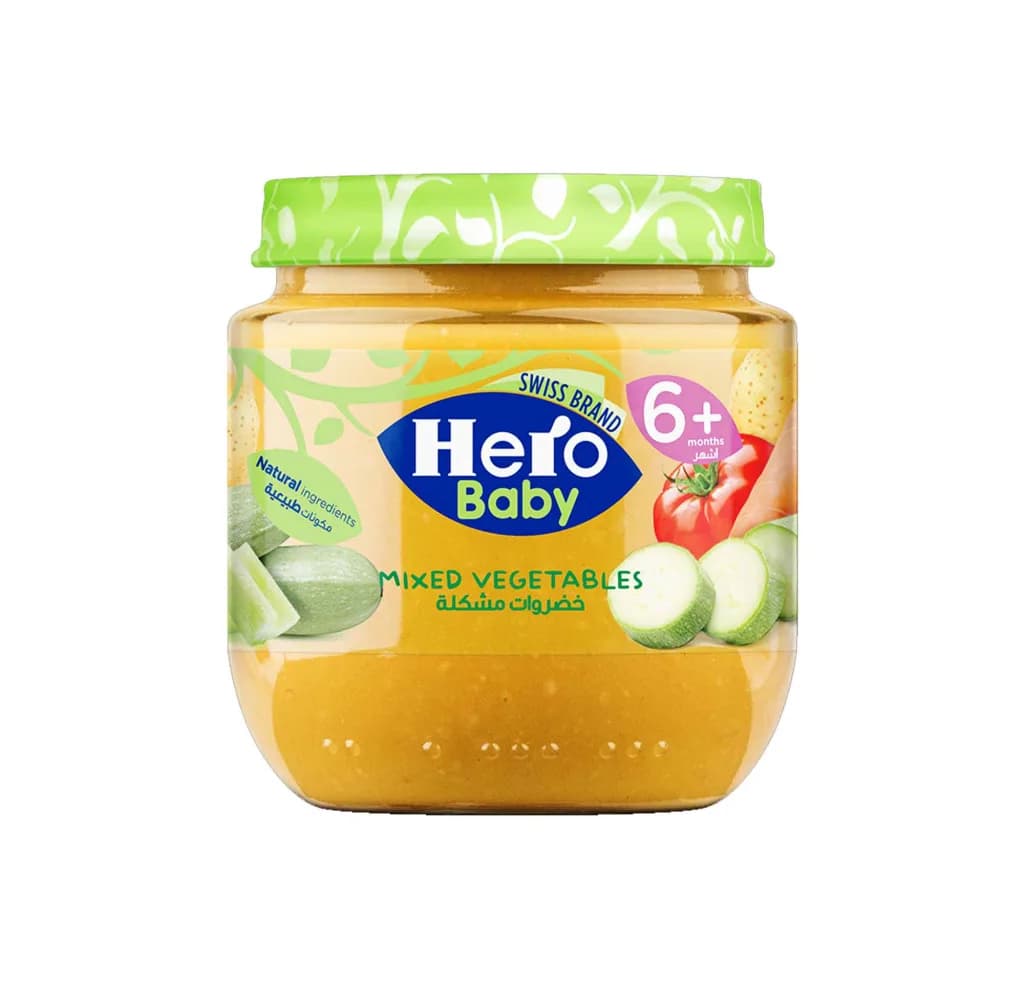 HERO BABY JAR MIXED VEGETABLES 125GM