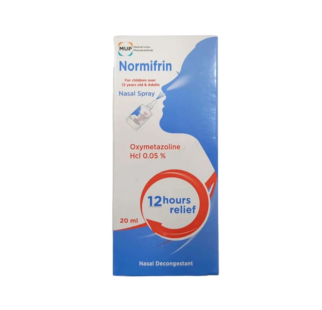 Normifrin (Oxymetazoline) 0.05% Nasal Spray 20Ml