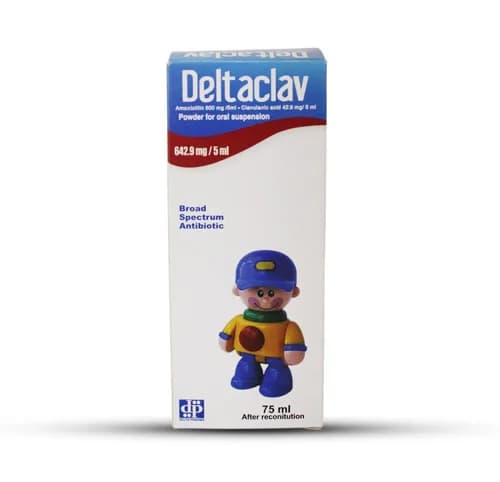 DELTACLAV 642.9MG/5ML SUSP 75ML
