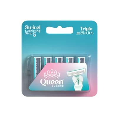 Queen Smooth Razor Blade 5 Refills with Lubricting Strip Q.0133P