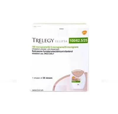 TRELEGY ELLIPTA 100/62.5/25MCG1 INH 30D