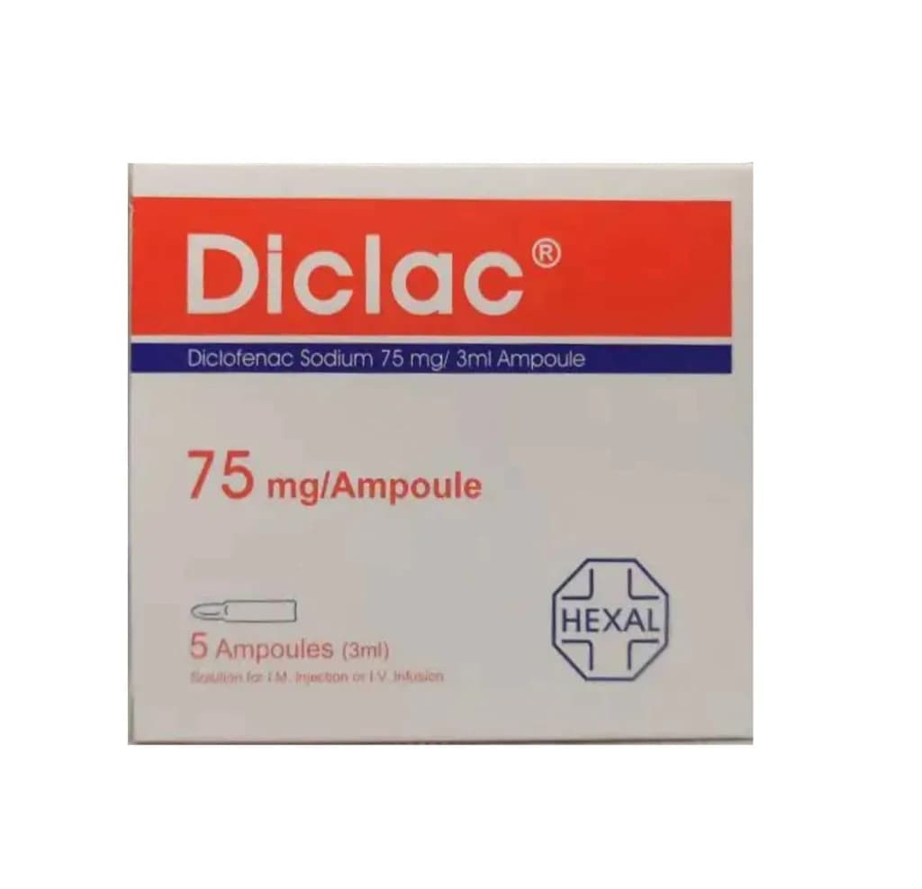 Diclac 75Mg/3Ml 5 Ampoules