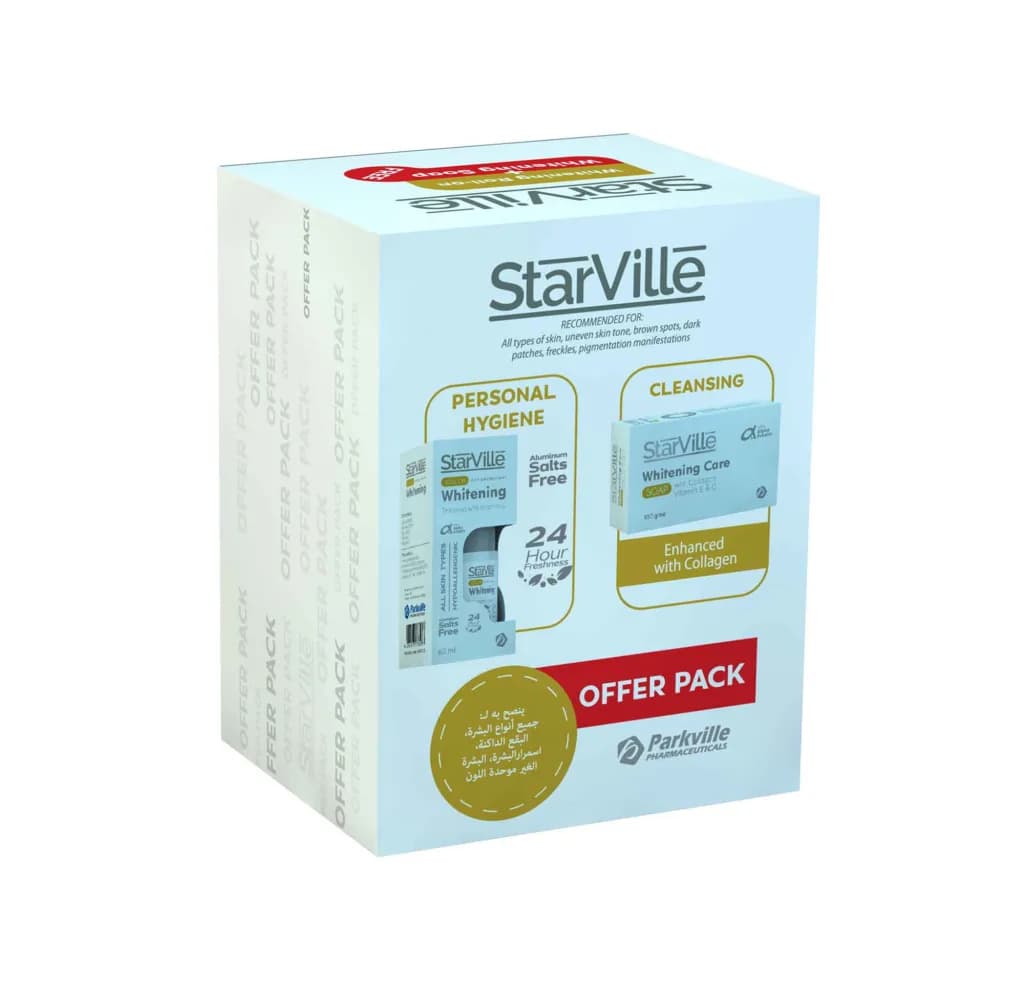 StarVille Offer Whitening Roll on 60ml + Whitening Care Soap 100gm