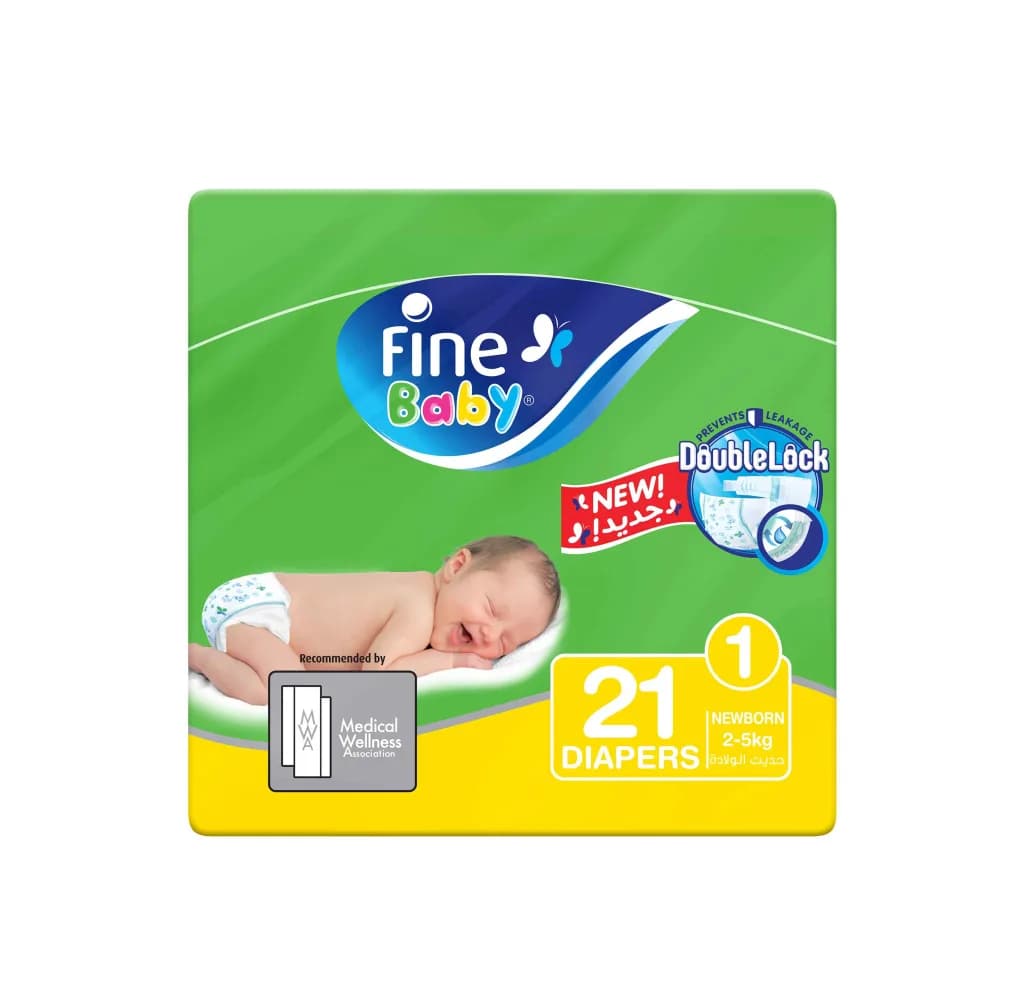 FINE BABY D.LOCK #1 NEW BORN (2-5KG) 18P