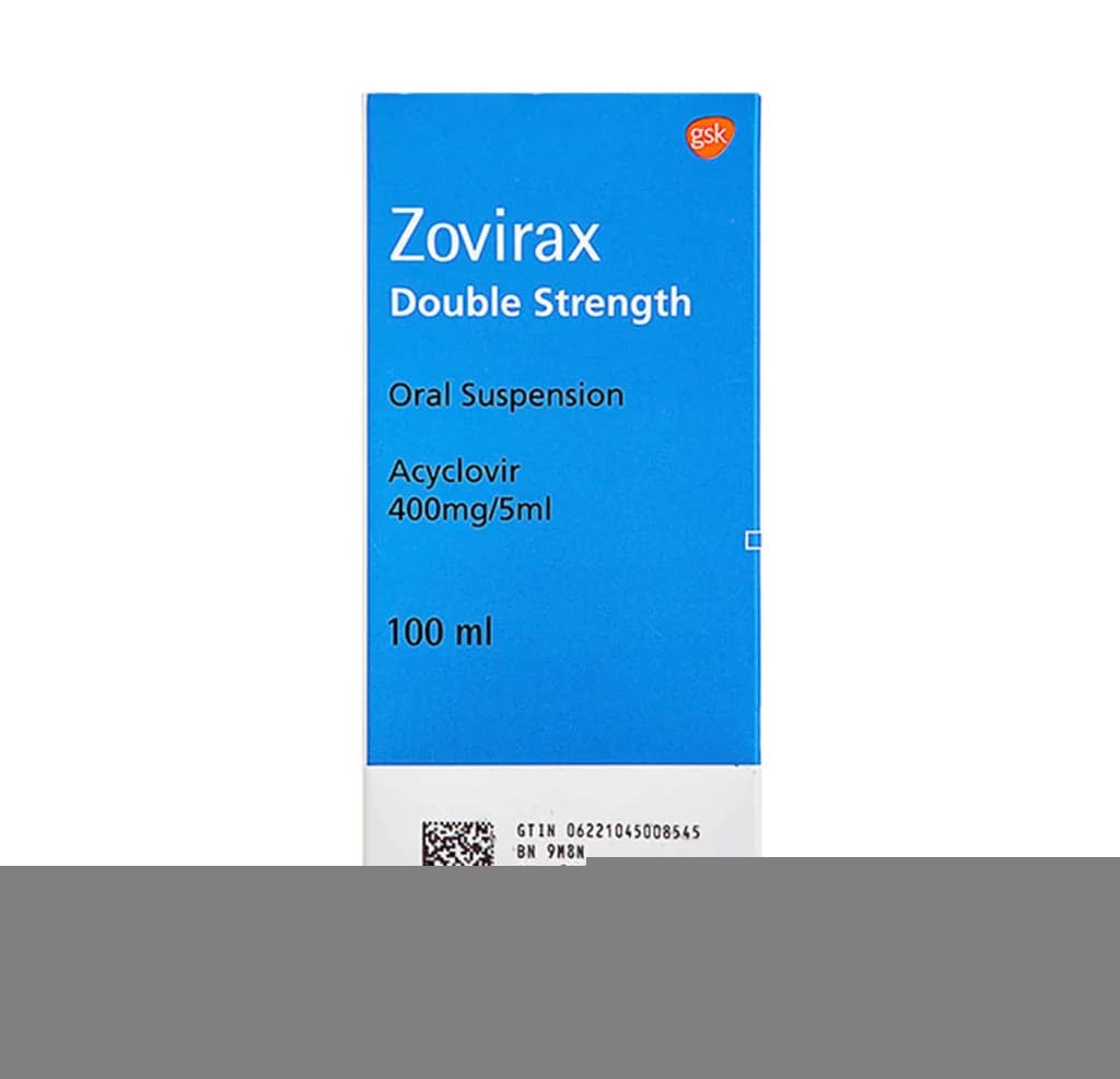 Zovirax Ds 400Mg/5Ml Suspesnsion 100Ml