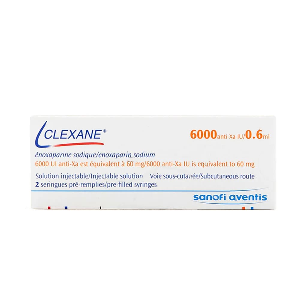 Clexane 60Mg/0.6Ml 2 Prefilled Syringes