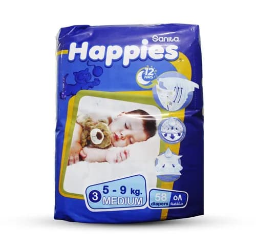 SANITA HAPPIES #3 MIDI (5-9KG) 58P