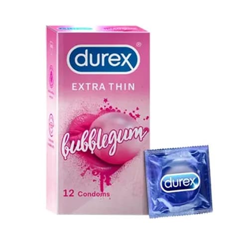 DUREX CONDOMS U.THIN BUBBLE GUM 12P-IMP