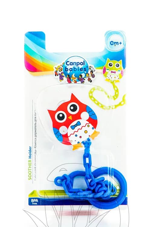 Canpol Soother Holder - Owl - 10/876