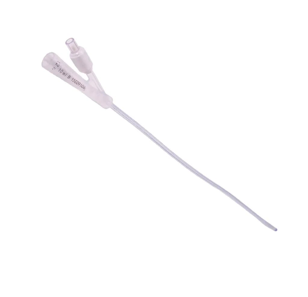 CATHETER (10) GREY FOLEY SILICONE 2WAY