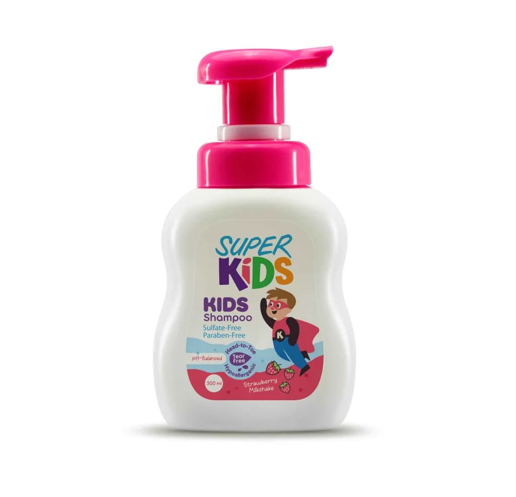 Superkids Strawberry Milkshake Fragrance Kids Shampoo 300ml