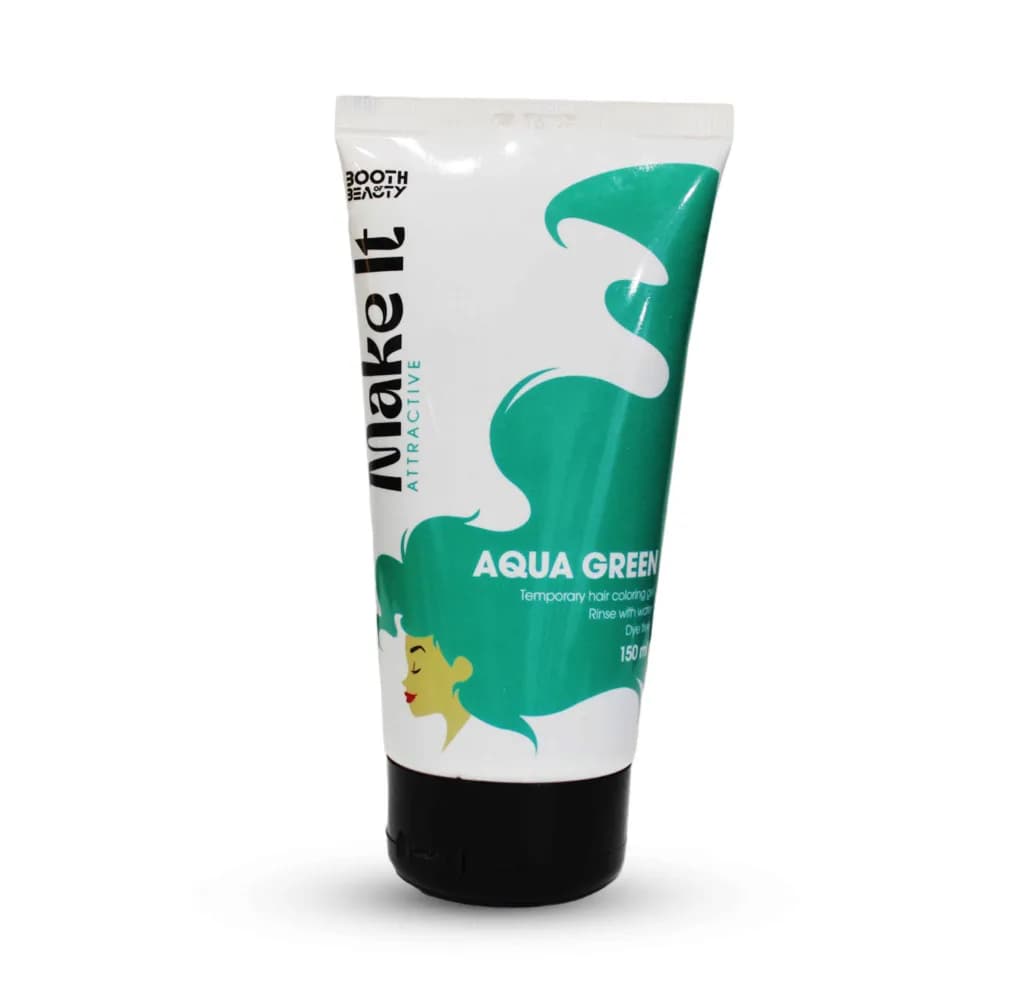 Make It Attractive ( Aqua Green ) Temporary Hair Coloring Gel 150ml