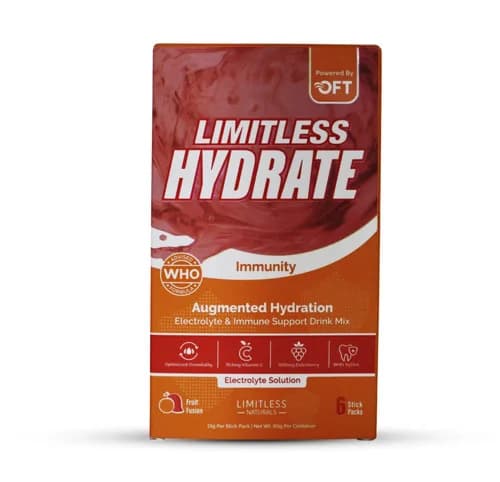 Limitless Hydrate Immunity ( Fruit Fusion ) 6 Stick Packs