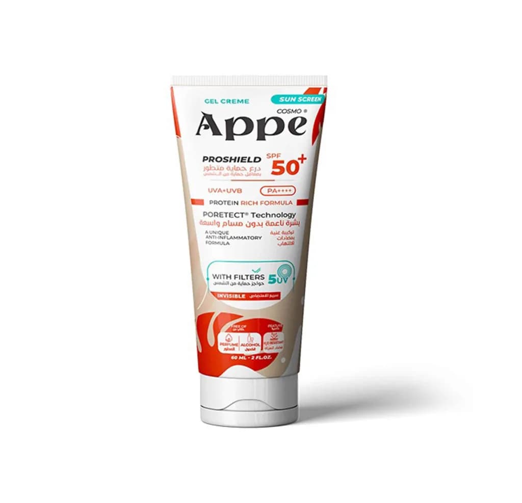 COSMO APPE SUNSCREEN 50+ GEL CREAM 60ML