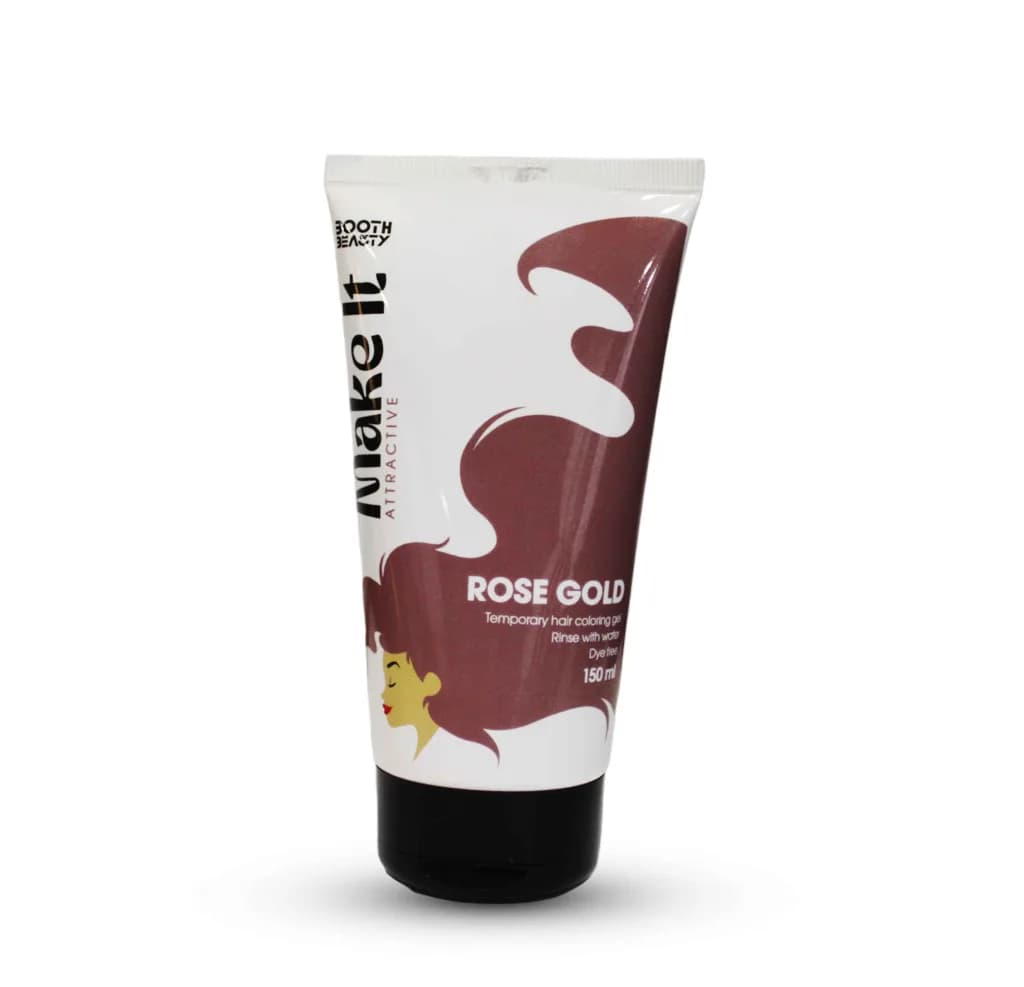 Make It Attractive ( Rose Gold) Temporary Hair Coloring Gel 150ml