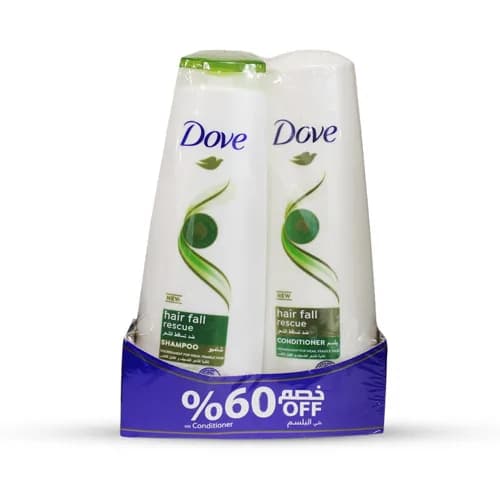 Dove Anti-Hair Fall Shampoo + Dove Anti-Hair Fall Conditioner - 60% Offer