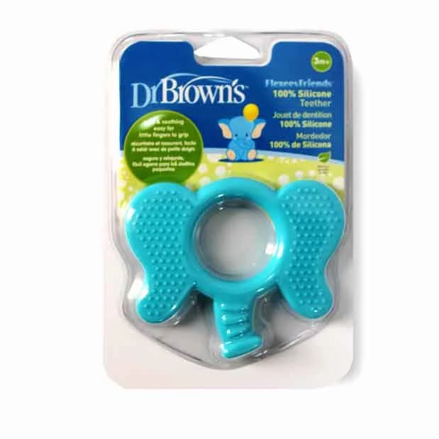 DR.BROWN TEETHER FLEXEES-F ELEPH BLUE+3M
