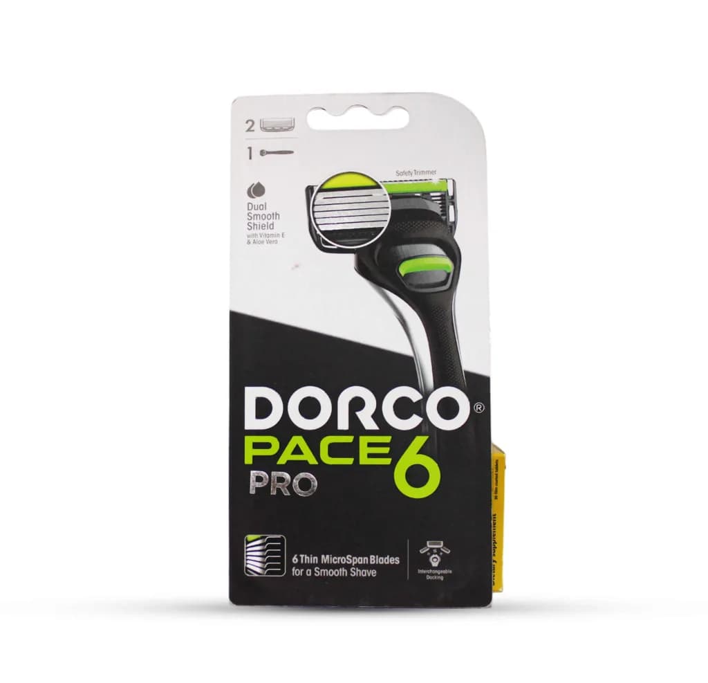 DORCO PACE-6 PRO RAZOR+(2) BLADES F/M
