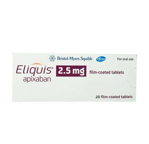 Eliquis 2.5Mg 20 Tablets