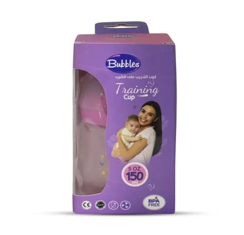 BUBBLES TRAINING CUP ROSE 150ML