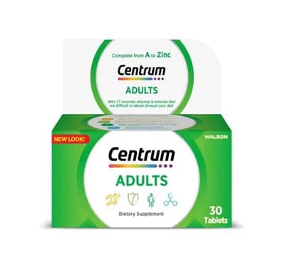 Centrum Adult With Lutein 30 Tablets