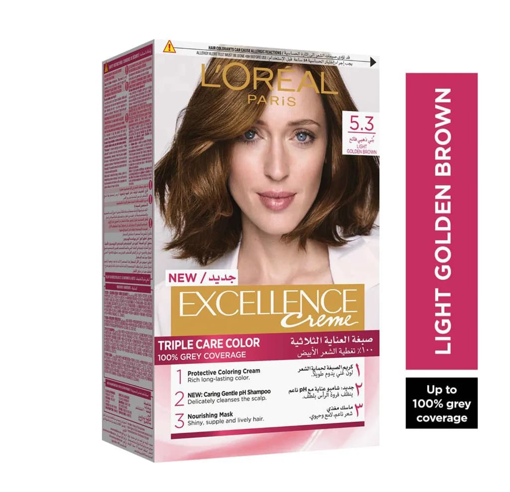 L'oreal Excellence Creme Hair Color - 5.3 Light Golden Brown
